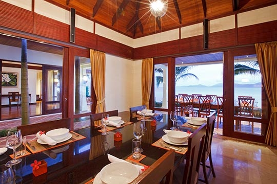 Dining Room and Beach View