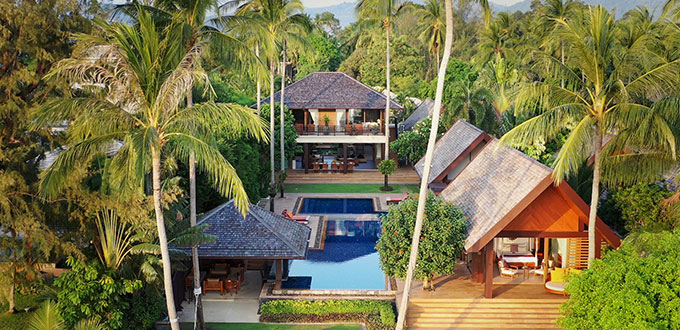 Ban Suriya - Lipa Noi Beachfront Villa in Koh Samui, Thailand.